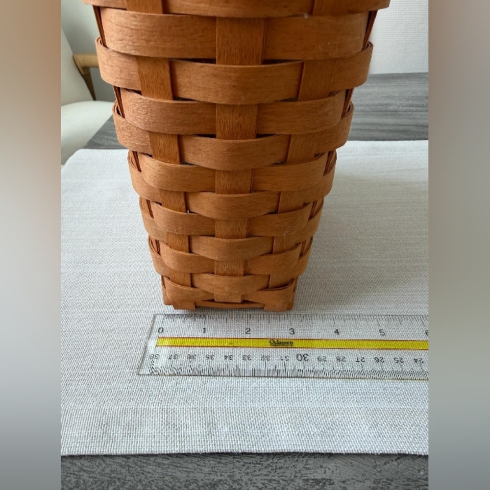 1995 Longaberger Tall Key Basket 11053 w/ Liner Included, Perfect Condition - Picture 11 of 13